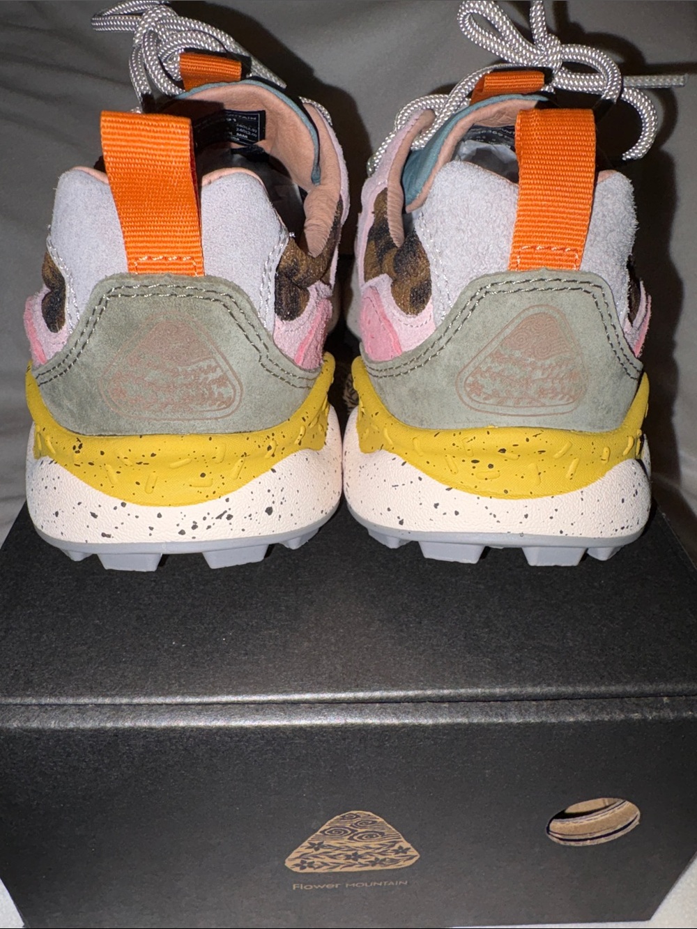 NWT Flower Mountain Yamano 3 Sneaker in Leopard- Light Mustard - Grey - Cipria - Picture 12 of 16